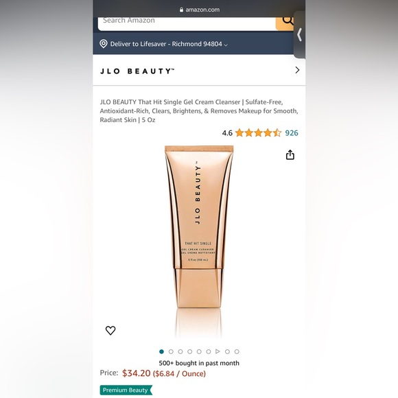 JLO BEAUTY That Hit Single Gel Cream Cleanse - Picture 1 of 2